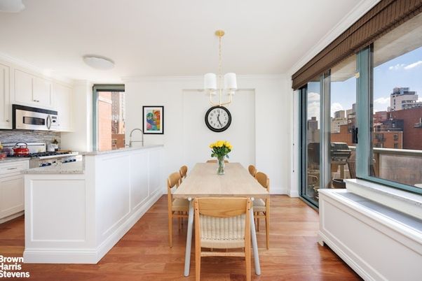 Dining room, Interior, Kitchen, Pendant Lights, Wood Texture Flooring