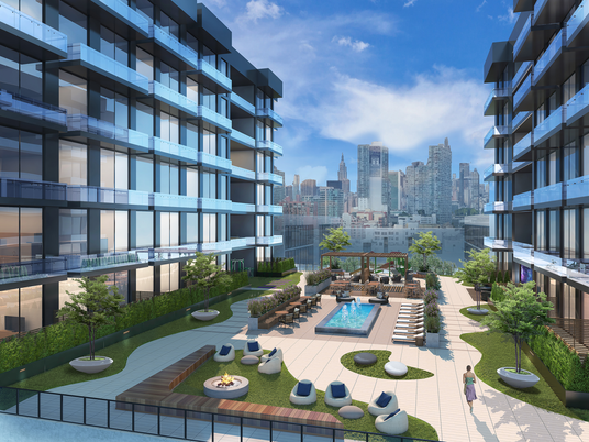 Exterior, Pool, Other, Skyline