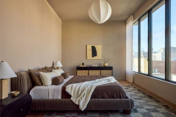 Bedroom, Interior, Pendant Lights