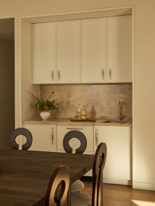 Dining room, Interior, Wood Texture Flooring