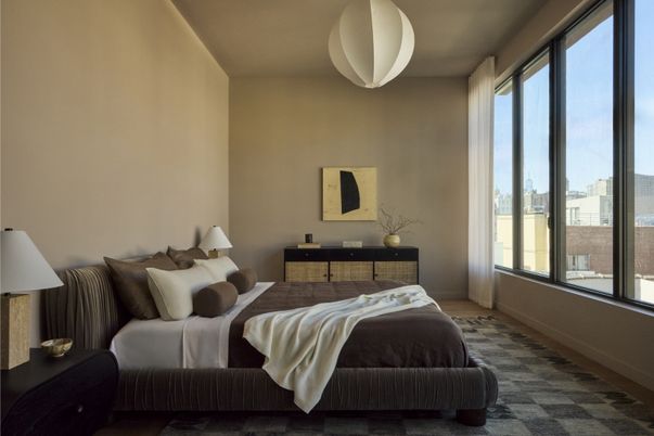 Bedroom, Interior, Pendant Lights