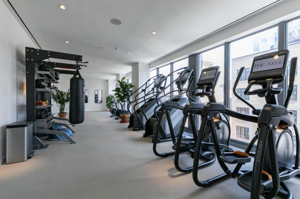 Fitness Equipment, Gym, Interior, Recessed Lighting