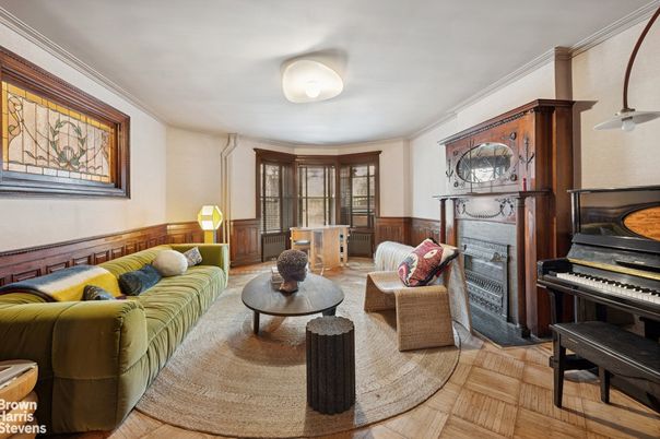 Fireplace, Interior, Living room, Piano, Wood Texture Flooring