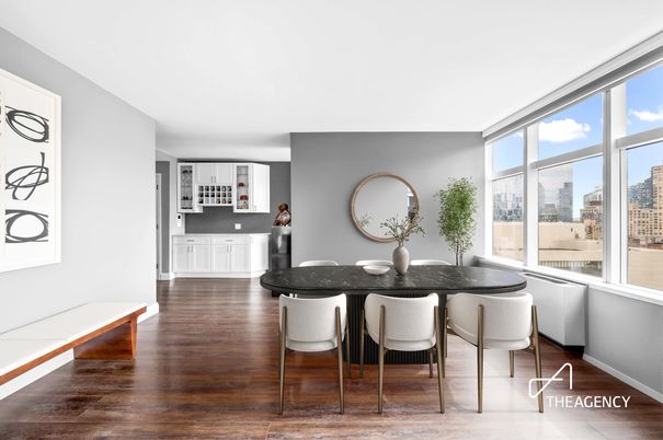 Dining room, Interior, Wood Texture Flooring
