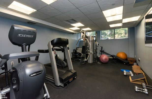 Fitness Equipment, Gym, Interior, Recessed Lighting