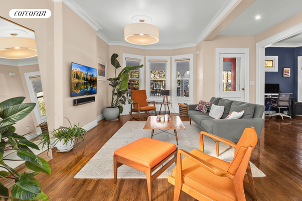 Dining room, Interior, Living room, Recessed Lighting, Wood Texture Flooring