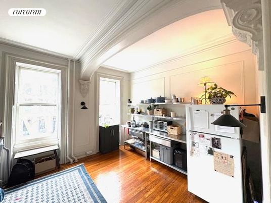 Interior, Kitchen, Wood Texture Flooring