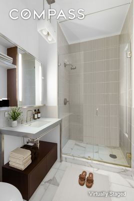Bathroom, Glass Shower, Interior, Marble