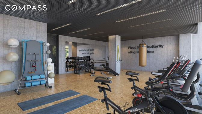 Fitness Equipment, Gym, Interior, Recessed Lighting