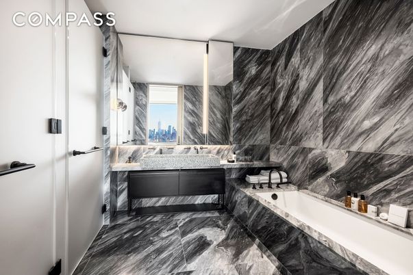 Bathroom, Interior, Marble, Marble Walls