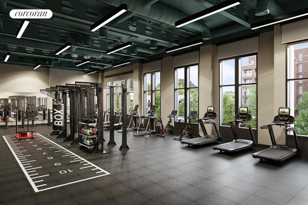 Fitness Equipment, Gym, Interior