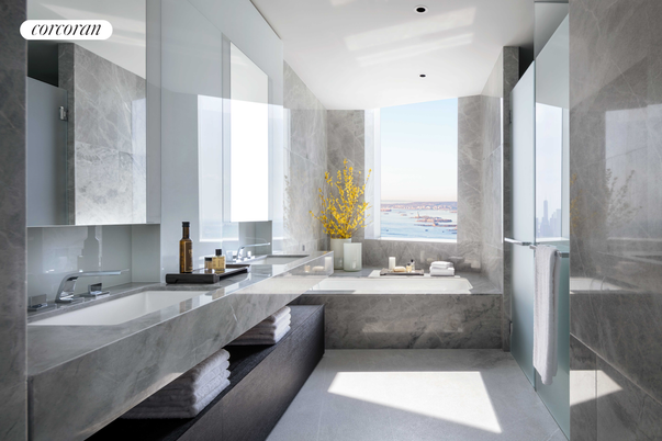 Bathroom, Dual Sink Vanities, Interior, Recessed Lighting, Water