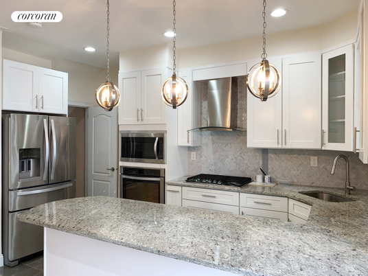 Interior, Kitchen, Pendant Lights, Recessed Lighting, Stainless Steel Appliances