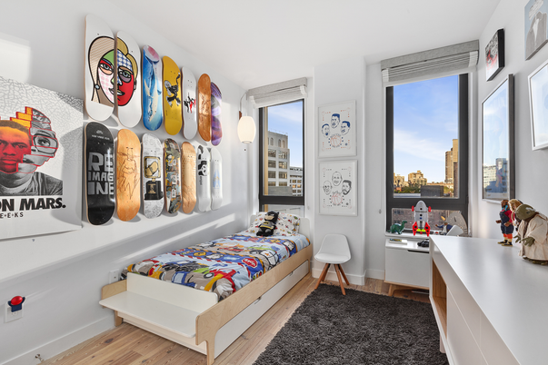 Bedroom, Interior, Wood Texture Flooring