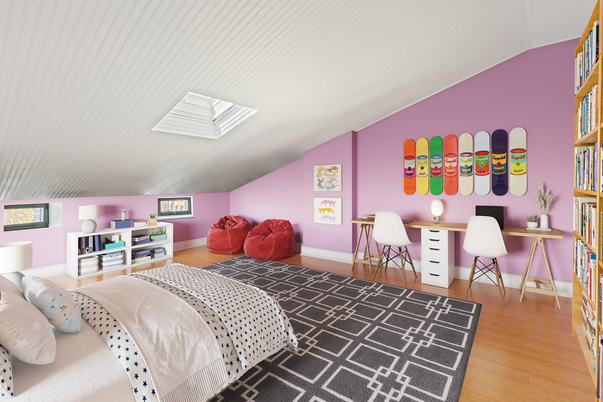 Bedroom, Home Office, Interior, Wood Texture Flooring