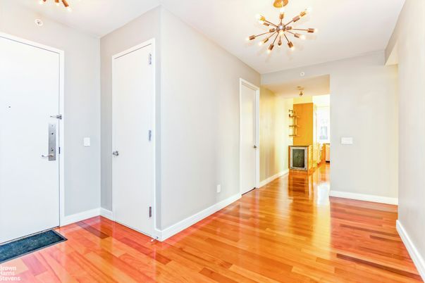 Empty room, Interior, Pendant Lights, Wood Texture Flooring