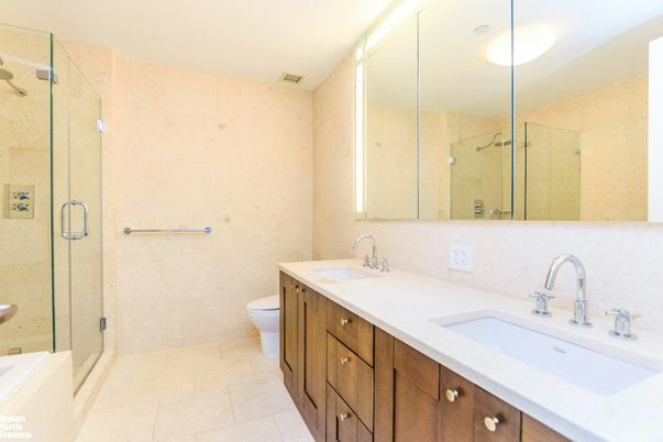 Bathroom, Dual Sink Vanities, Glass Shower, Interior