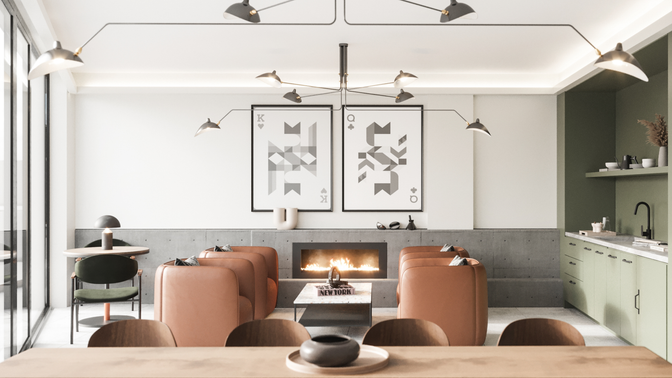 Fireplace, Interior, Living room