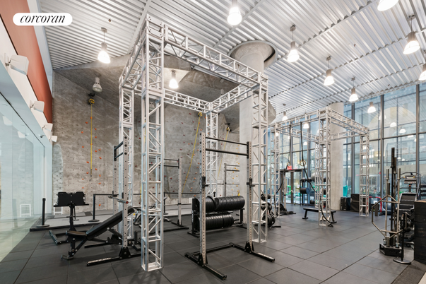 Fitness Equipment, Gym, Interior, Stone Walls