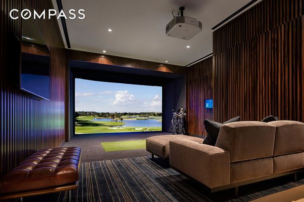 Interior, Projection Screen, Recessed Lighting, Theatre Room