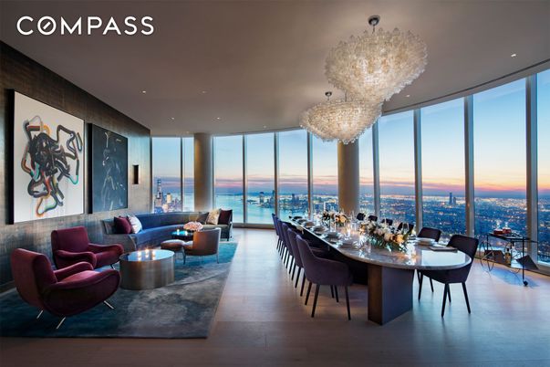 Chandelier, Dining room, Interior, Living room, Recessed Lighting, Water, Wood Texture Flooring