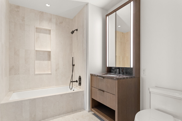 Bathroom, Interior, Recessed Lighting