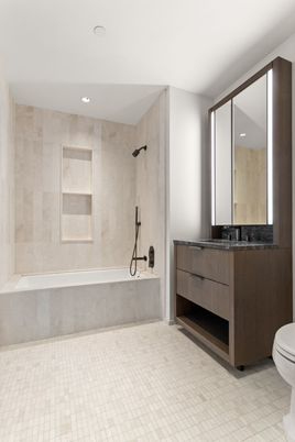 Bathroom, Interior, Recessed Lighting