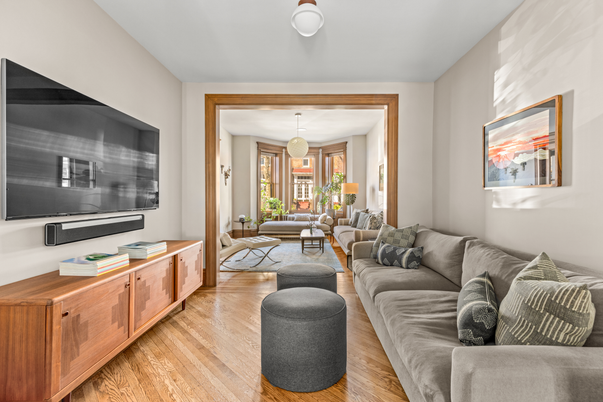 Interior, Living room, Pendant Lights, Wood Texture Flooring