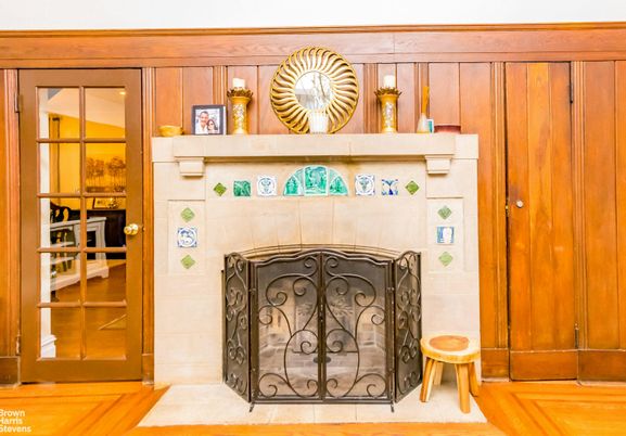 Fireplace, Interior, Wood Texture Flooring