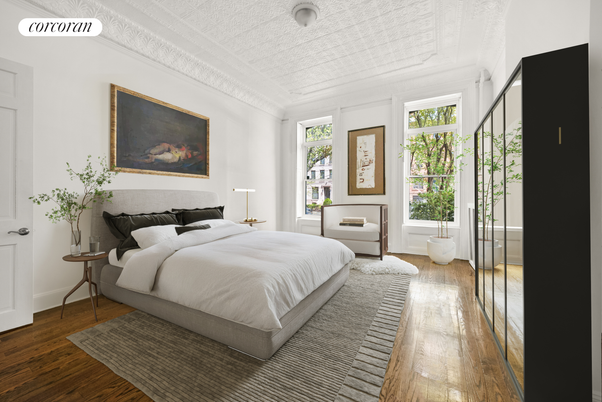 Bedroom, Interior, Wood Texture Flooring