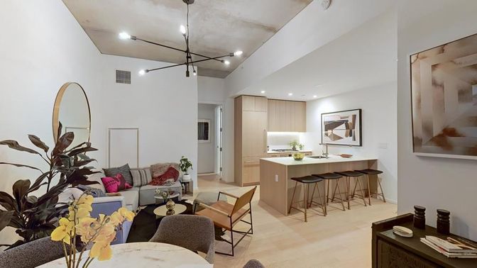 Interior, Kitchen, Living room, Pendant Lights, Recessed Lighting