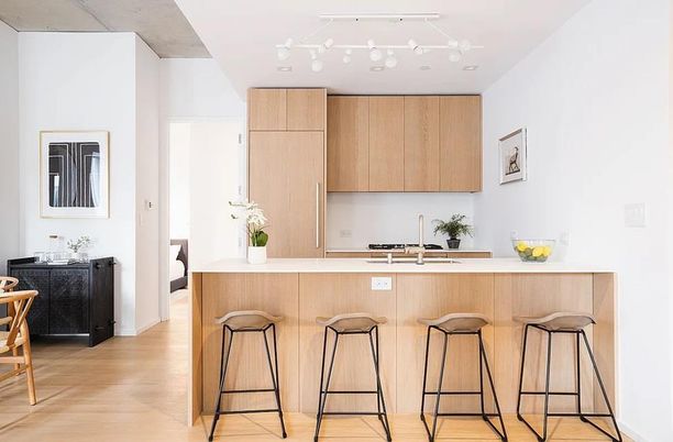 Interior, Kitchen, Wood Texture Flooring