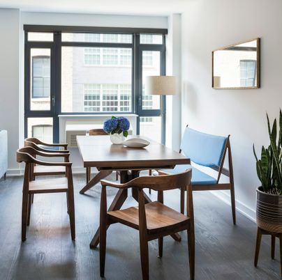 Dining room, Interior, Wood Texture Flooring