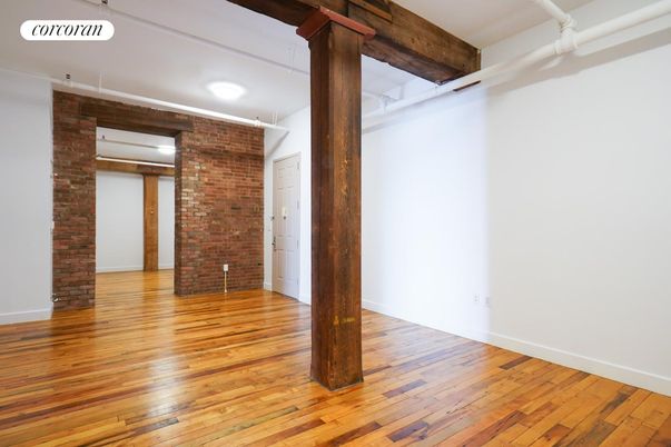 Empty room, Interior, Stone Walls, Wood Texture Flooring