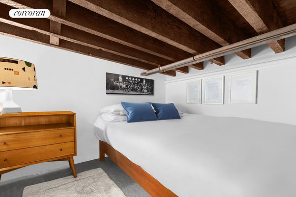 Bedroom, Interior, Wooden Beams