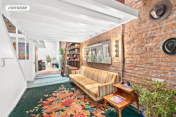 Interior, Living room, Stone Walls