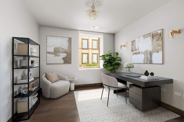 Home Office, Interior, Wood Texture Flooring