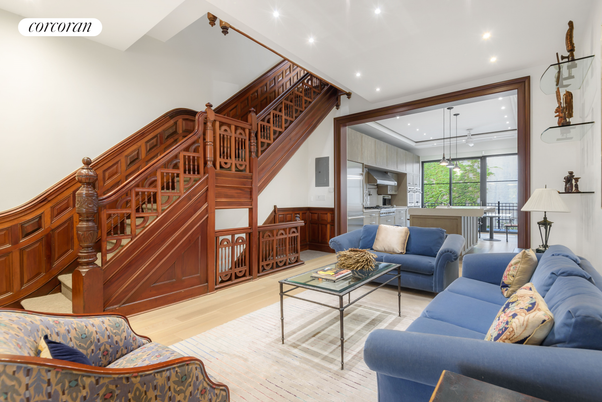 Interior, Kitchen, Living room, Pendant Lights, Recessed Lighting, Stainless Steel Appliances, Wood Texture Flooring