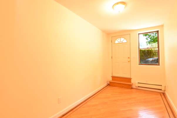 Empty room, Interior, Stone Walls, Wood Texture Flooring