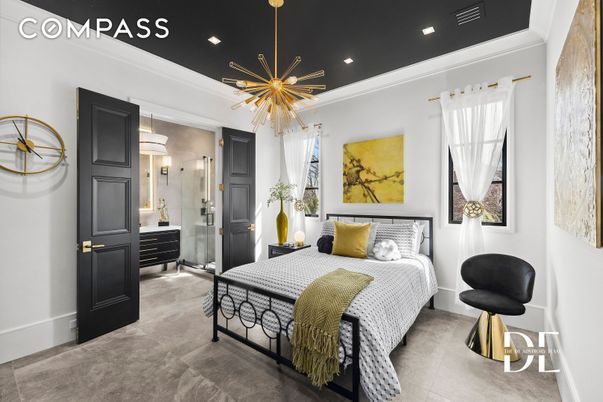 Bedroom, Interior, Pendant Lights, Recessed Lighting