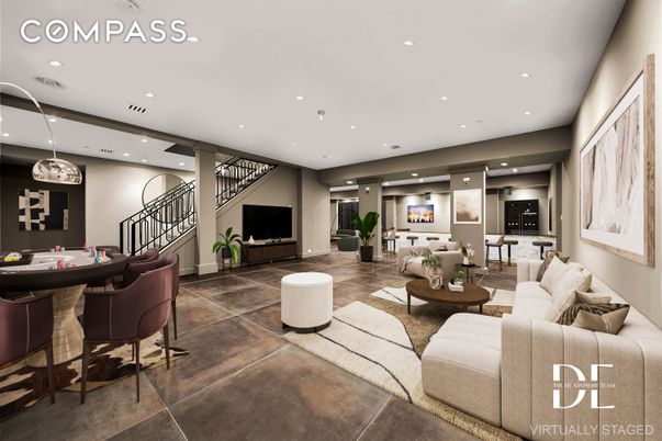 Interior, Living room, Recessed Lighting