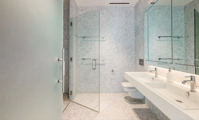 Bathroom, Glass Shower, Interior