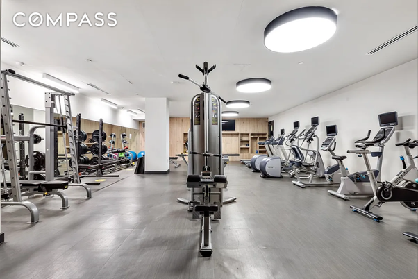 Fitness Equipment, Gym, Interior, Recessed Lighting