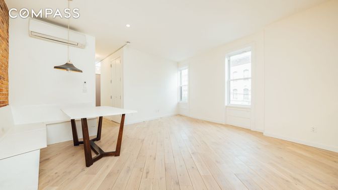 Empty room, Interior, Pendant Lights, Recessed Lighting, Wood Texture Flooring