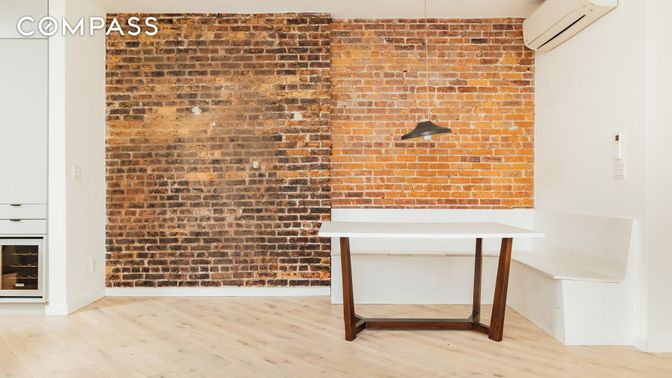 Interior, Stone Walls, Wood Texture Flooring