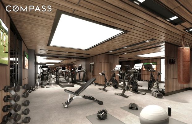Fitness Equipment, Gym, Interior, Wooden Ceilings, Wooden Walls