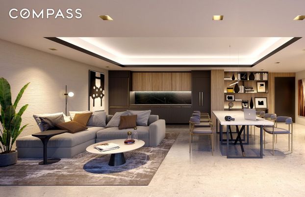 Interior, Living room, Recessed Lighting