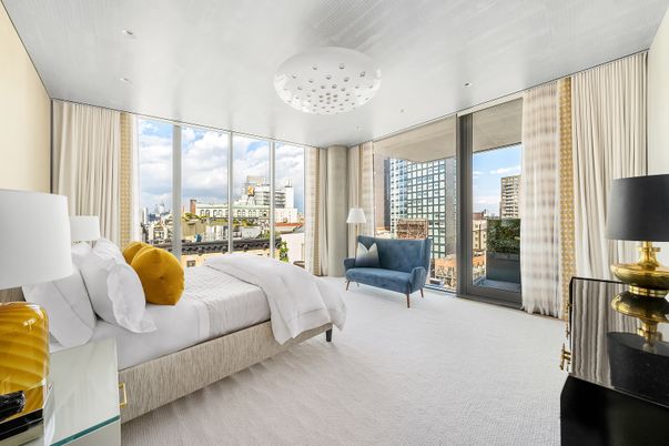 Bedroom, Interior, Recessed Lighting