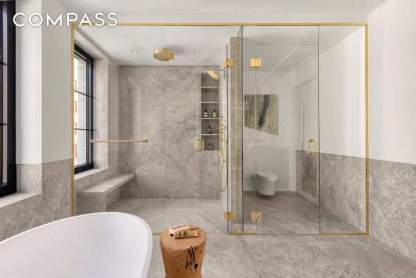 Bathroom, Free Standing Baths, Glass Shower, Interior