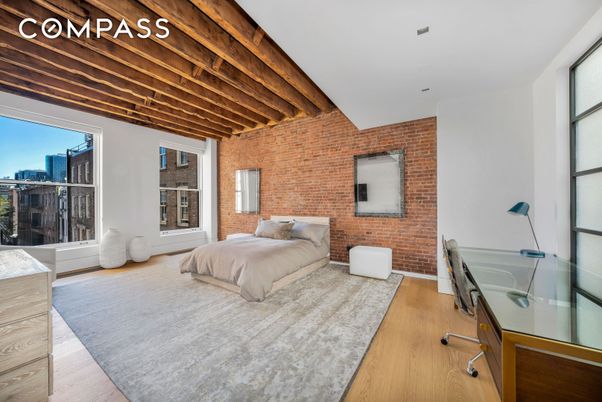 Bedroom, Interior, Stone Walls, Wooden Beams, Wooden Ceilings, Wood Texture Flooring